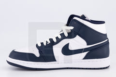 Jordan 1 Mid "White Metallic Gold Obsidian"