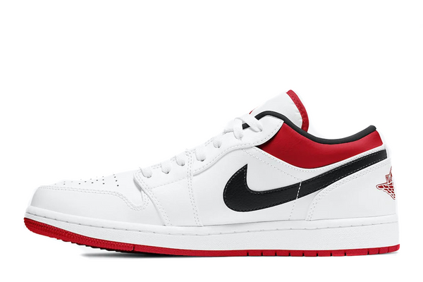 Jordan 1 white red and black hotsell