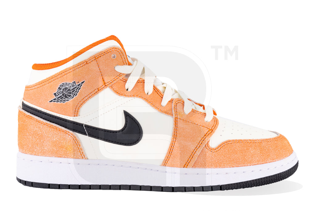 Orange mid jordan 1 shop