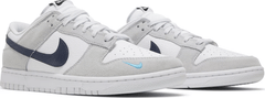 Nike Dunk Low "White Grey Navy Aqua Mini Swoosh"