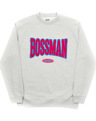 Palace Boss Man Crew Grey Marl