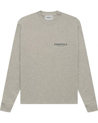 Fear of God Essentials Long Sleeve Tee "Dark Heather Oatmeal"