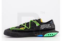Nike Blazer Low x Off-White "Black Electro Green"