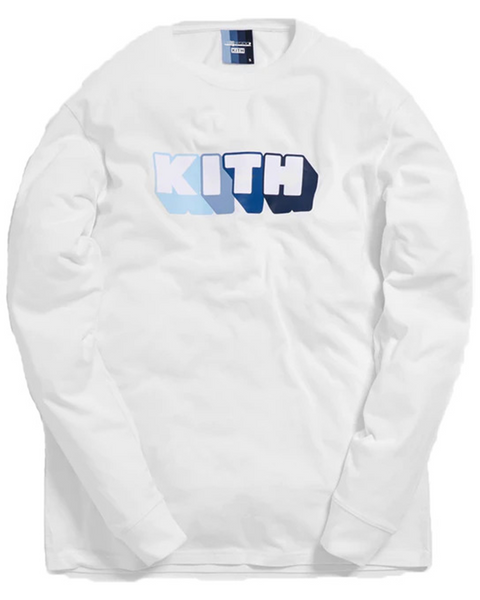 Kith x Bearbrick Logo L/S Tee "White"
