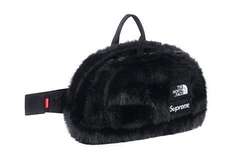 Supreme x The North Face Faux Fur Waist Bag "Black"